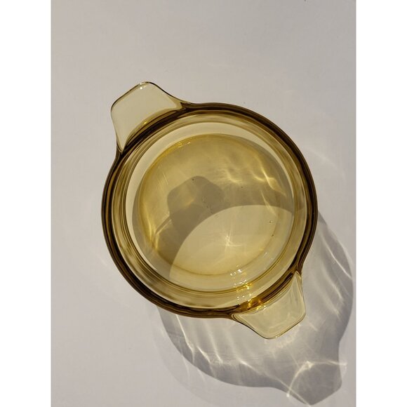 LOT OF 6 Vintage Amber Yellow Dynaware Pyr-O-Rey Small Casserole Dishes Bowls - Picture 5 of 11